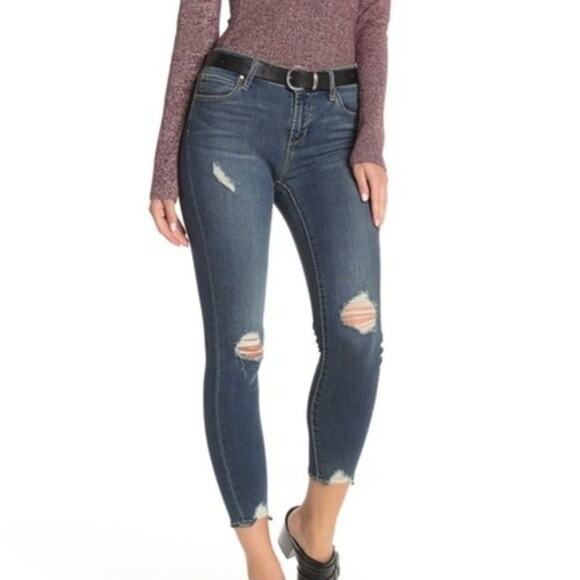 Articles of Society Skinny Jeans Women's Size 27 Step Hem Distressed NWT - Picture 1 of 11